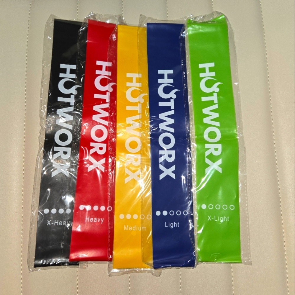 Hotworx flex loop bands 5-pack with pouch